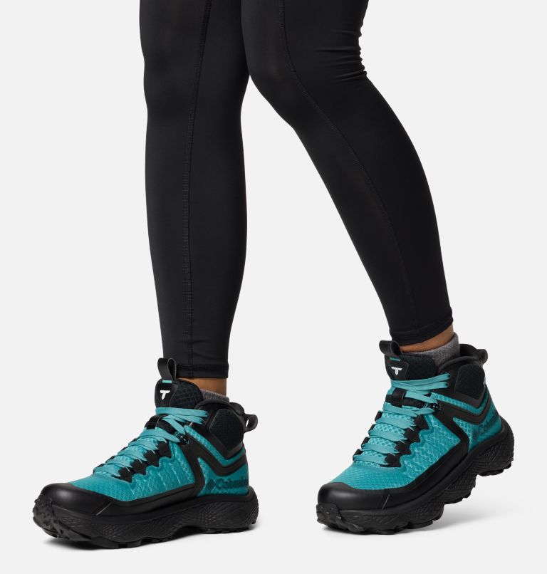 Women's Escape Thrive Titanium OutDry Mid Shoe, Color: Teal, Black, image 10