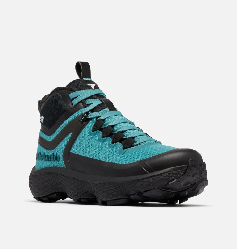 Women's Escape Thrive Titanium OutDry Mid Shoe, Color: Teal, Black, image 2