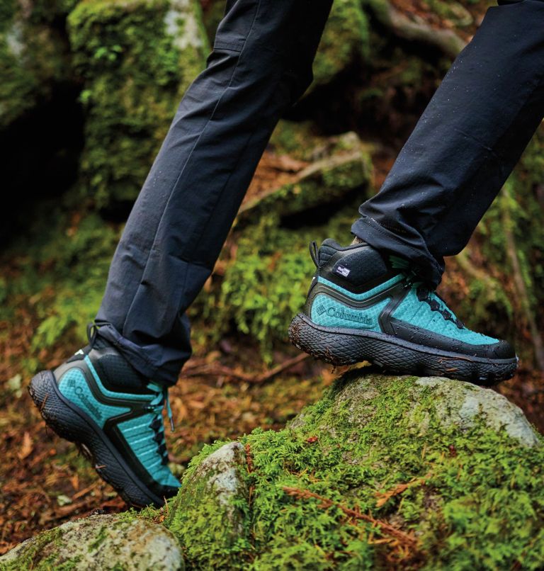 Women's Escape Thrive Titanium OutDry Mid Shoe, Color: Teal, Black, image 12