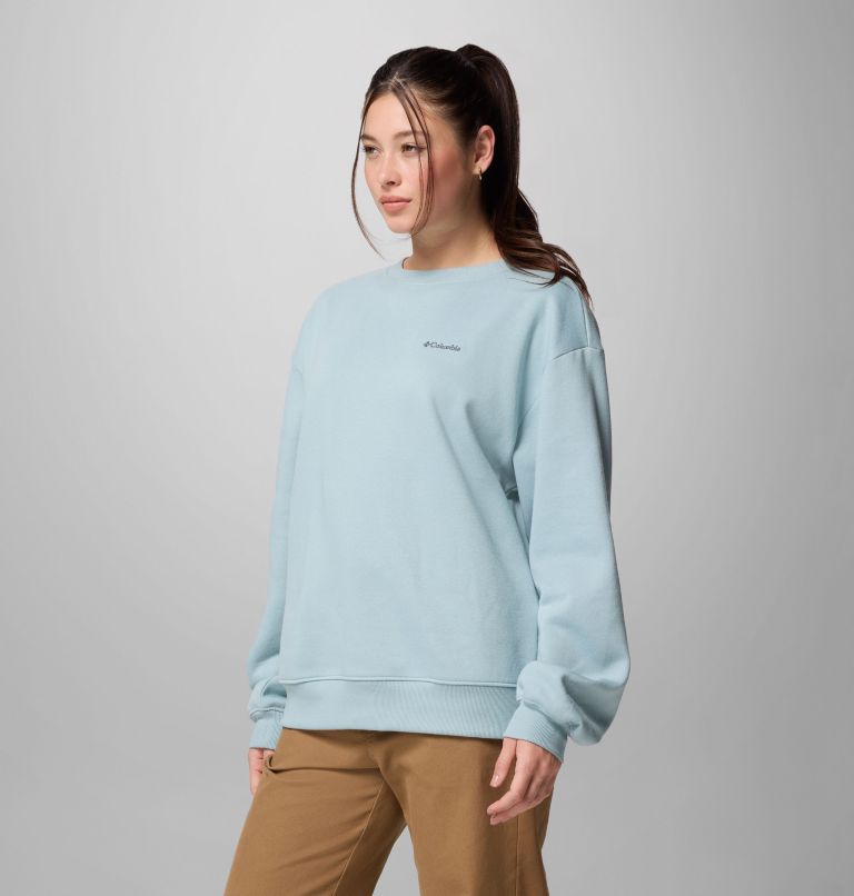 Women's Aldermore Crew Shirt, Color: Crushed Blue, image 4