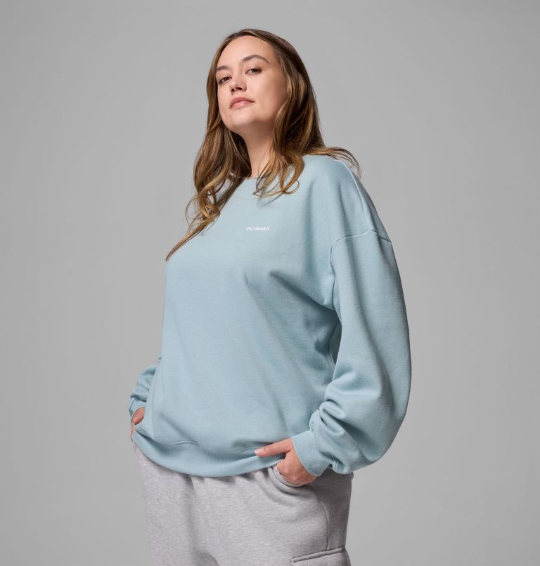 Women's Aldermore Crew Shirt - Plus Size, Color: Crushed Blue, image 4