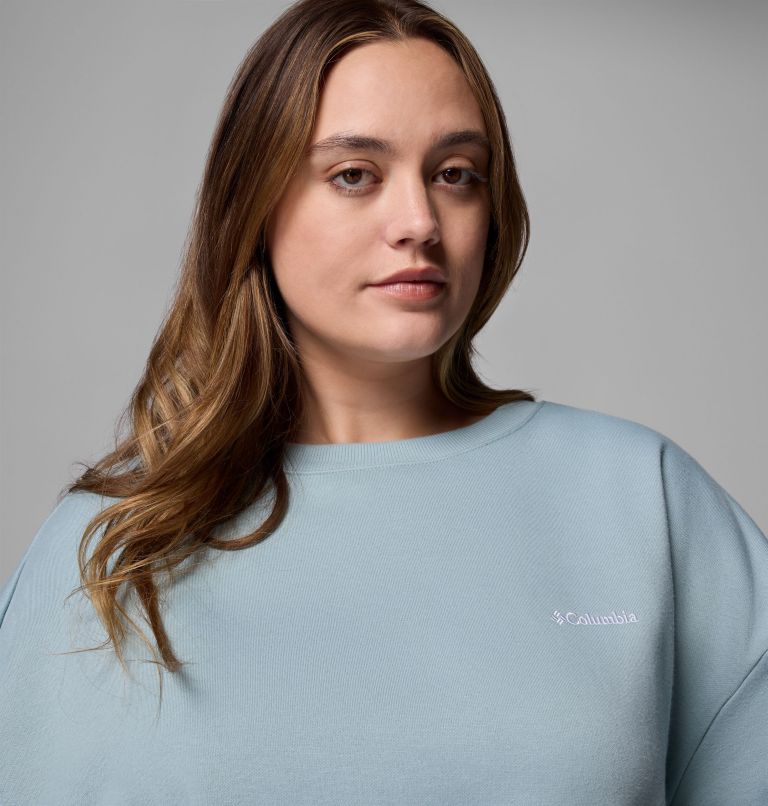Women's Aldermore Crew Shirt - Plus Size, Color: Crushed Blue, image 5