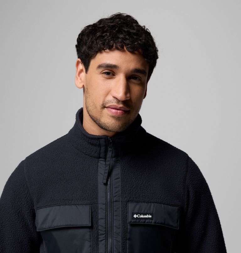 Men's Juniper Peak Full Zip Fleece, Color: Black, image 6