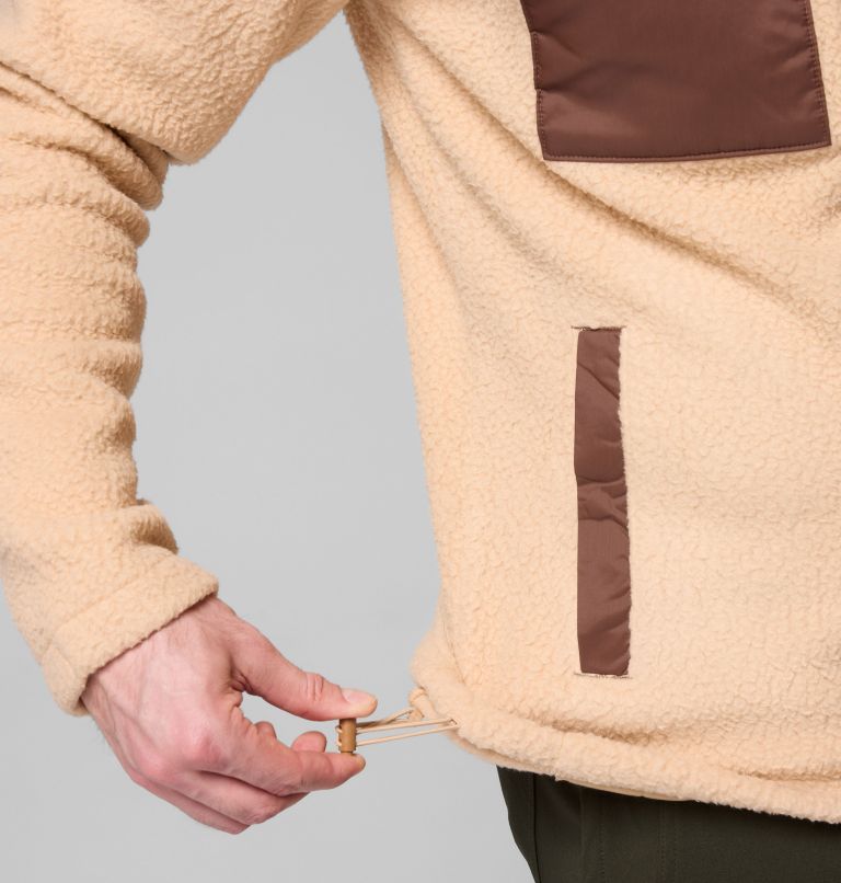 Men's Juniper Peak Full Zip Fleece, Color: Canoe, Tobacco, image 6
