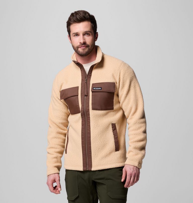Men's Juniper Peak Full Zip Fleece, Color: Canoe, Tobacco, image 1