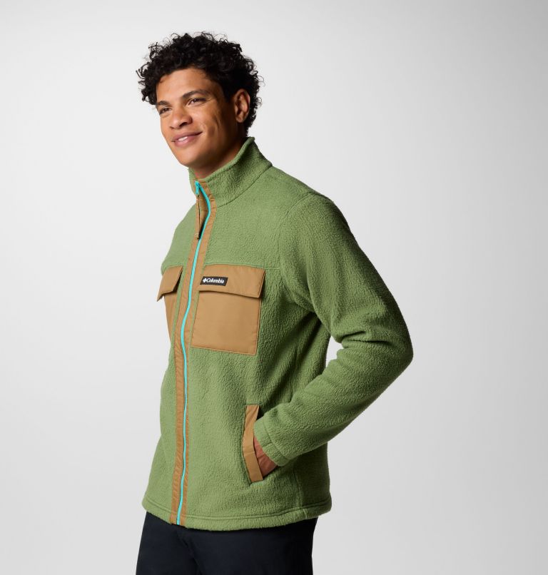Men's Juniper Peak Full Zip Fleece, Color: Canteen, Delta, image 4