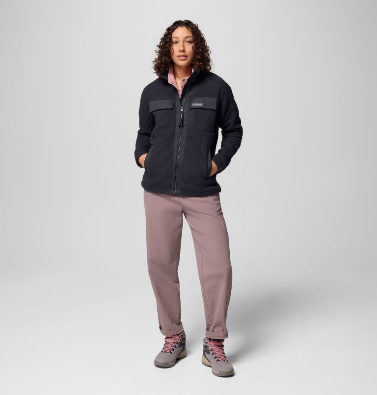 Women's Juniper Peak Full Zip Fleece, Color: Black, image 2