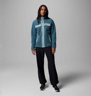 Women's Juniper Peak Full Zip Fleece Jacket, Color: Everblue, Crushed Blue, image 6