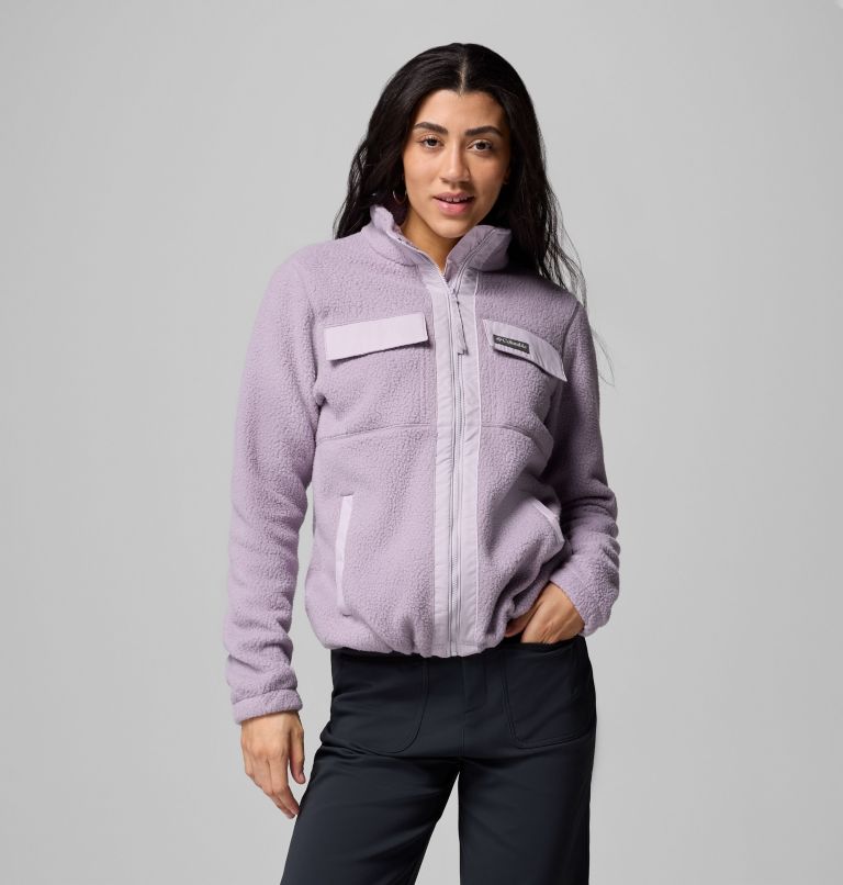 Women's Juniper Peak Full Zip Fleece, Color: Shale Purple, Lavender Pearl, image 1