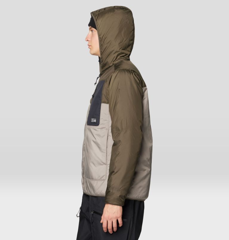 Men's Après Pro Insulated Hooded Jacket, Color: Dunes, Ridgeline, Black, image 5
