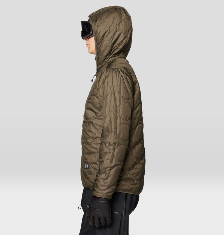 Men's Après Pro Insulated Hooded Jacket, Color: Dunes, Ridgeline, Black, image 8