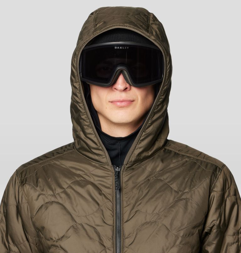 Men's Après Pro Insulated Hooded Jacket, Color: Dunes, Ridgeline, Black, image 9