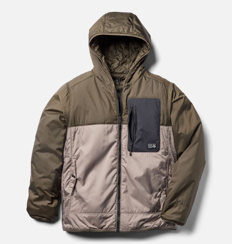 Men's Après Pro Insulated Hooded Jacket, Color: Dunes, Ridgeline, Black, image 3