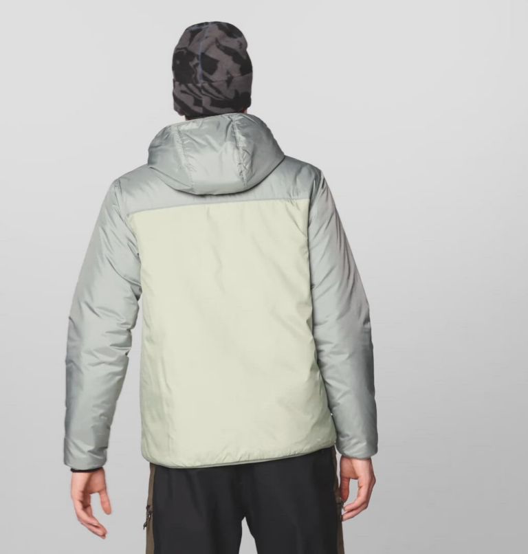 Men's Après Pro Insulated Hooded Jacket, Color: White Sage, Wet Stone, Black