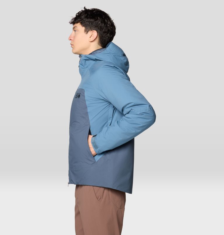 Stretch Ozonic Insulated Jacket, Color: Adriatic Blue, Moon Blue, image 4