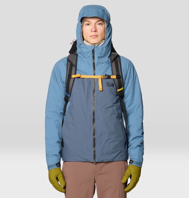 Stretch Ozonic Insulated Jacket, Color: Adriatic Blue, Moon Blue, image 5