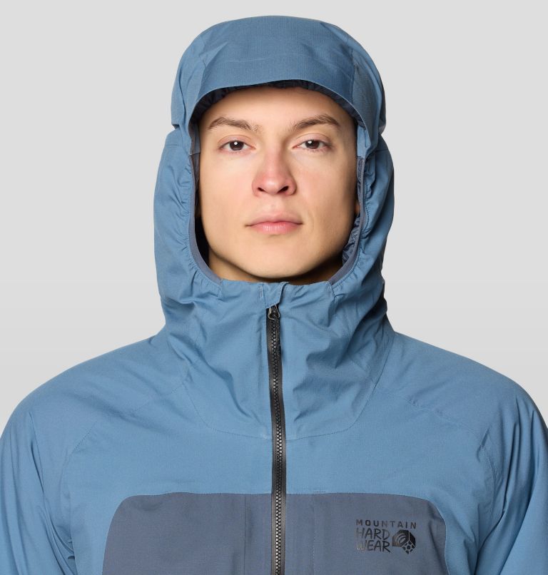 Stretch Ozonic Insulated Jacket, Color: Adriatic Blue, Moon Blue, image 9