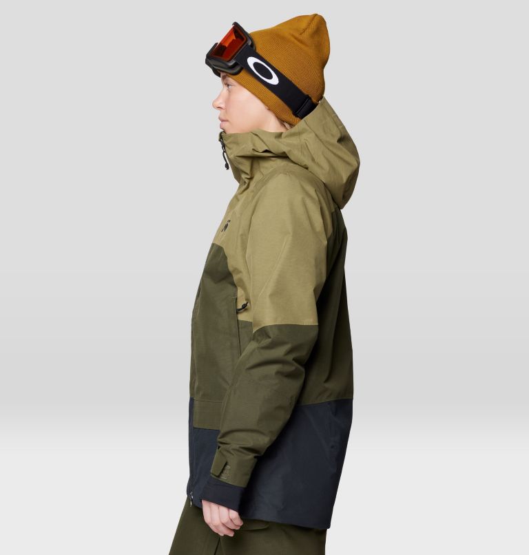 Women's Cloud Bank GORE-TEX Jacket, Color: Landslide, Dark Pine, Black, image 3