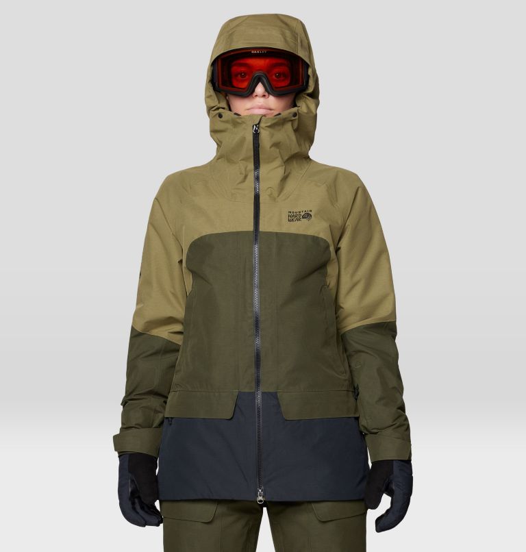 Women's Cloud Bank GORE-TEX Jacket, Color: Landslide, Dark Pine, Black, image 4