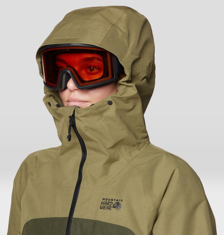 Women's Cloud Bank GORE-TEX Jacket, Color: Landslide, Dark Pine, Black, image 8