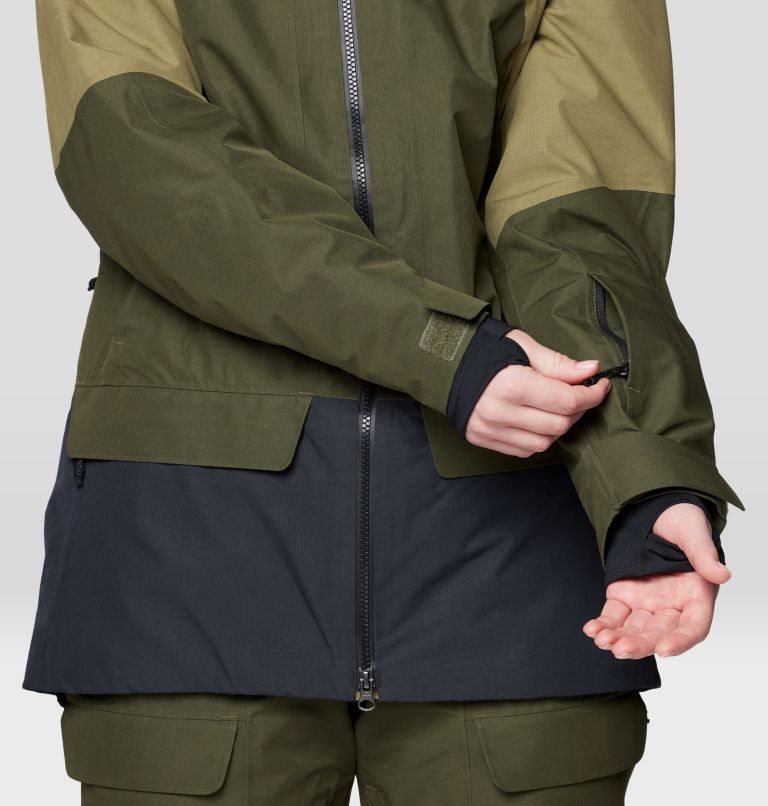 Women's Cloud Bank GORE-TEX Jacket, Color: Landslide, Dark Pine, Black, image 11