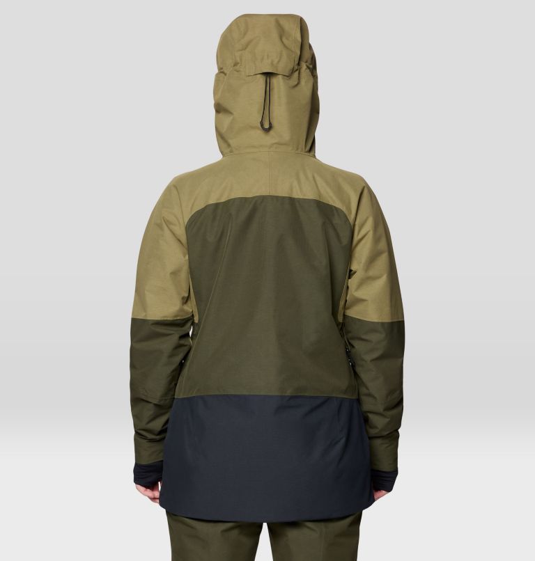 Women's Cloud Bank GORE-TEX Jacket, Color: Landslide, Dark Pine, Black, image 2