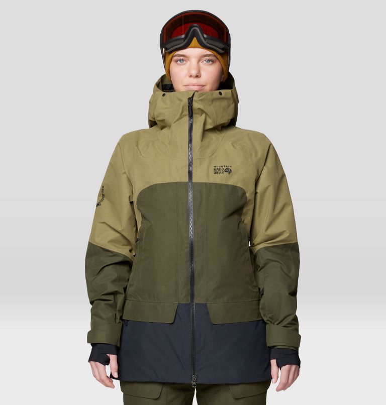 Women's Cloud Bank GORE-TEX Jacket, Color: Landslide, Dark Pine, Black, image 1