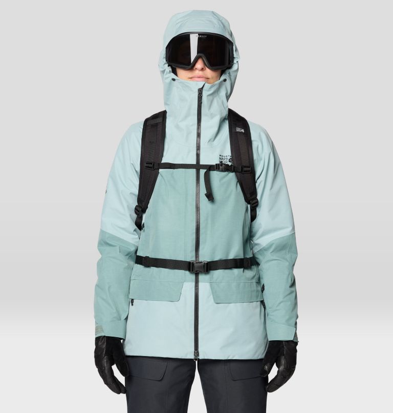 Women's Cloud Bank GORE-TEX Jacket, Color: Ice Shadow, Blue Sage, image 4