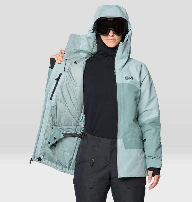Women's Cloud Bank GORE-TEX Jacket, Color: Ice Shadow, Blue Sage, image 5
