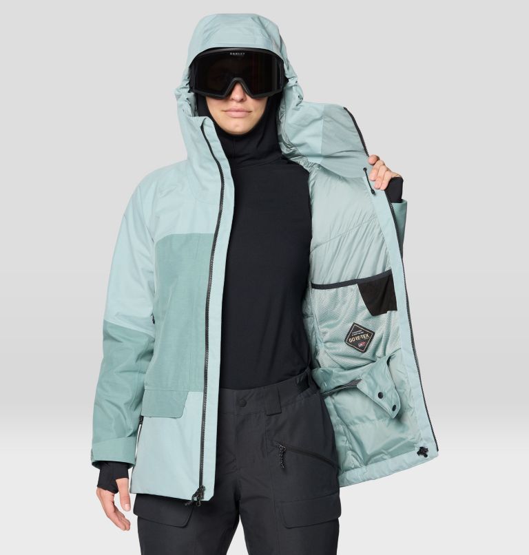 Women's Cloud Bank GORE-TEX Jacket, Color: Ice Shadow, Blue Sage, image 6