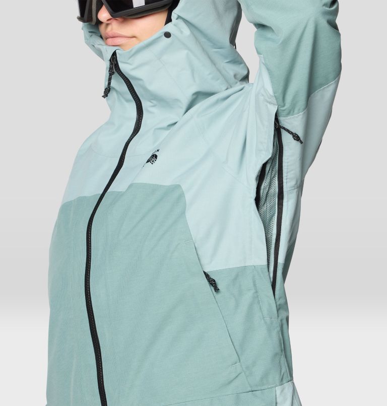 Women's Cloud Bank GORE-TEX Jacket, Color: Ice Shadow, Blue Sage, image 10