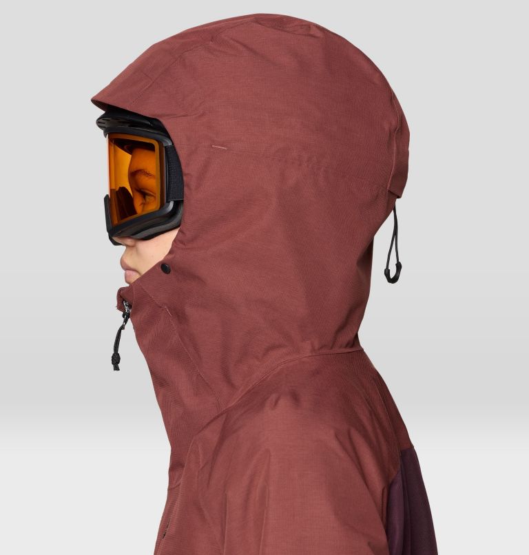 Women's Cloud Bank GORE-TEX Jacket, Color: Bourbon Brown, Blackberry, Black, image 12