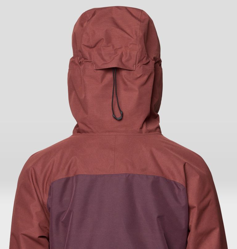 Women's Cloud Bank GORE-TEX Jacket, Color: Bourbon Brown, Blackberry, Black, image 9