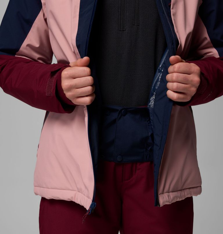 Liftline wasserdichte Ski Jacke für Frauen, Color: Eraser Pink, Collegiate Navy, Rich Wine, image 6