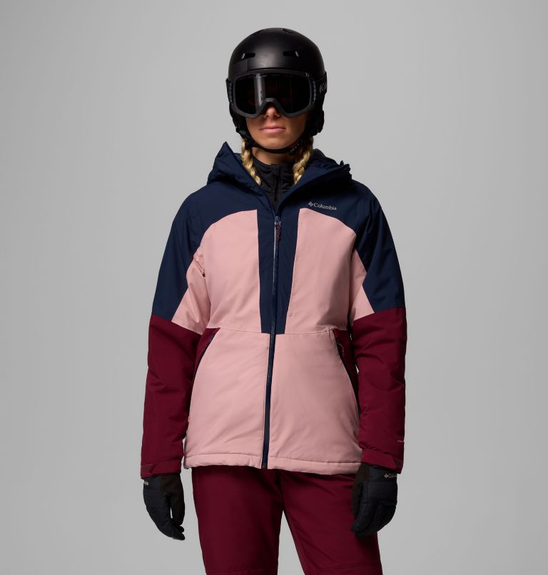 Liftline wasserdichte Ski Jacke für Frauen, Color: Eraser Pink, Collegiate Navy, Rich Wine, image 1