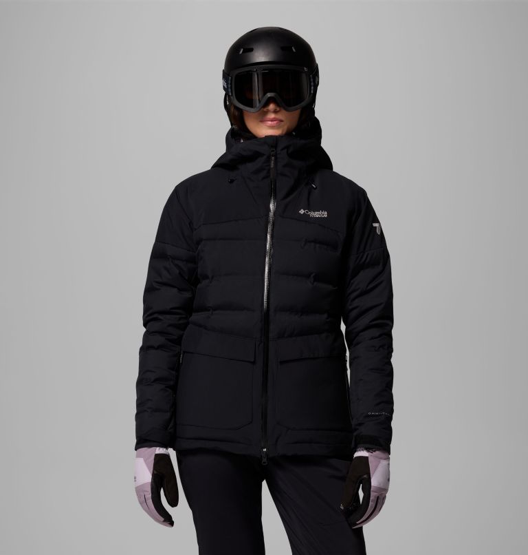 Women's Glacier Ridge Down Jacket, Color: Black, image 1
