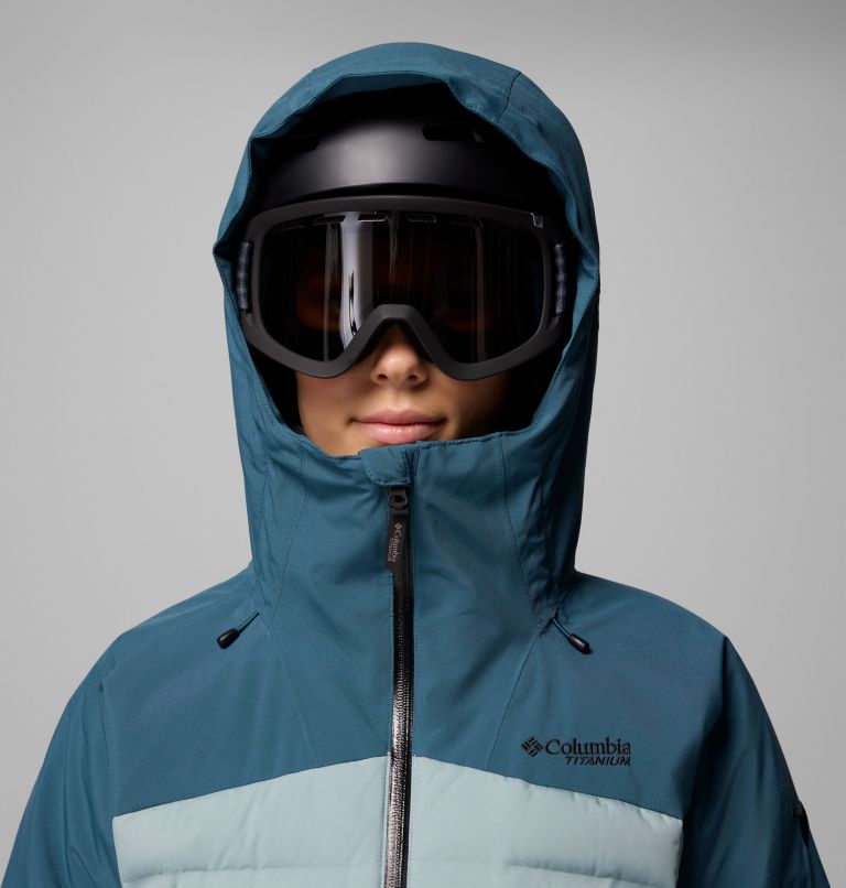 Women's Glacier Ridge Down Jacket, Color: Everblue, Crushed Blue, image 13