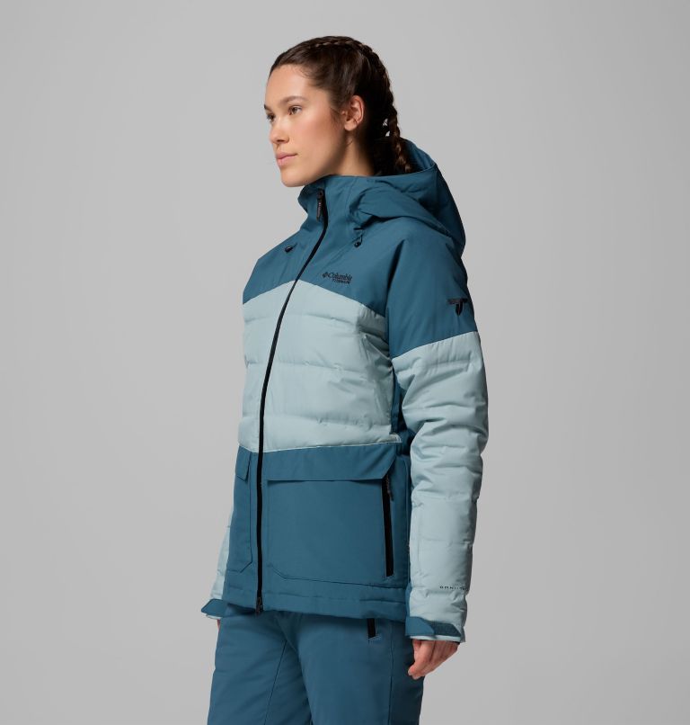 Women's Glacier Ridge Down Jacket, Color: Everblue, Crushed Blue, image 4
