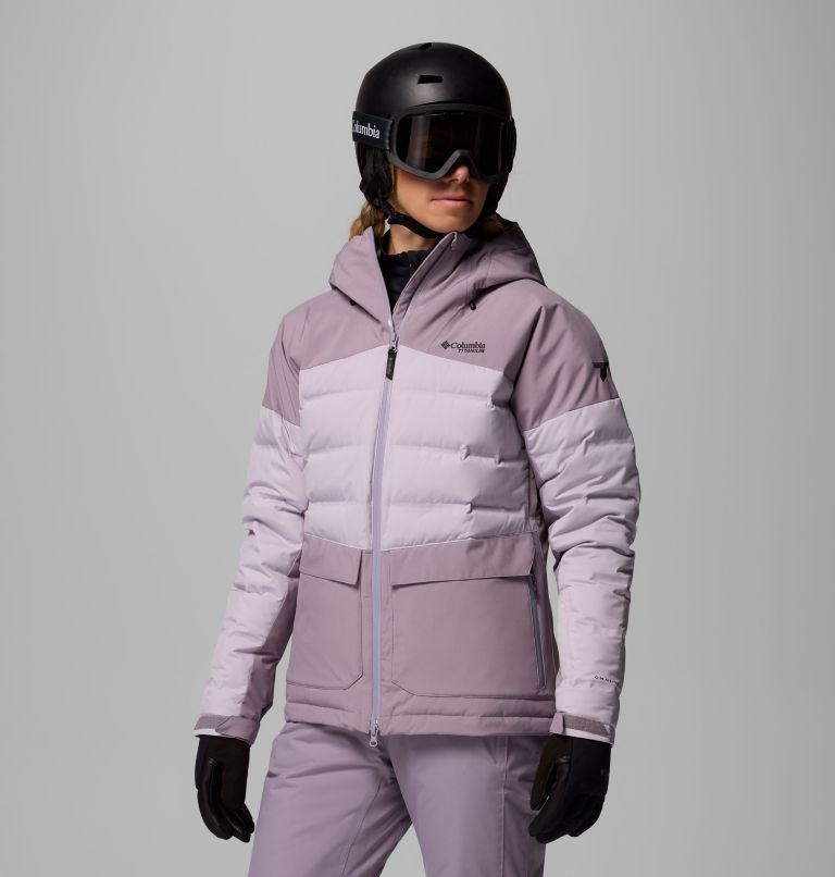 Women's Glacier Ridge Down Jacket, Color: Shale Purple, Lavender Pearl, image 4
