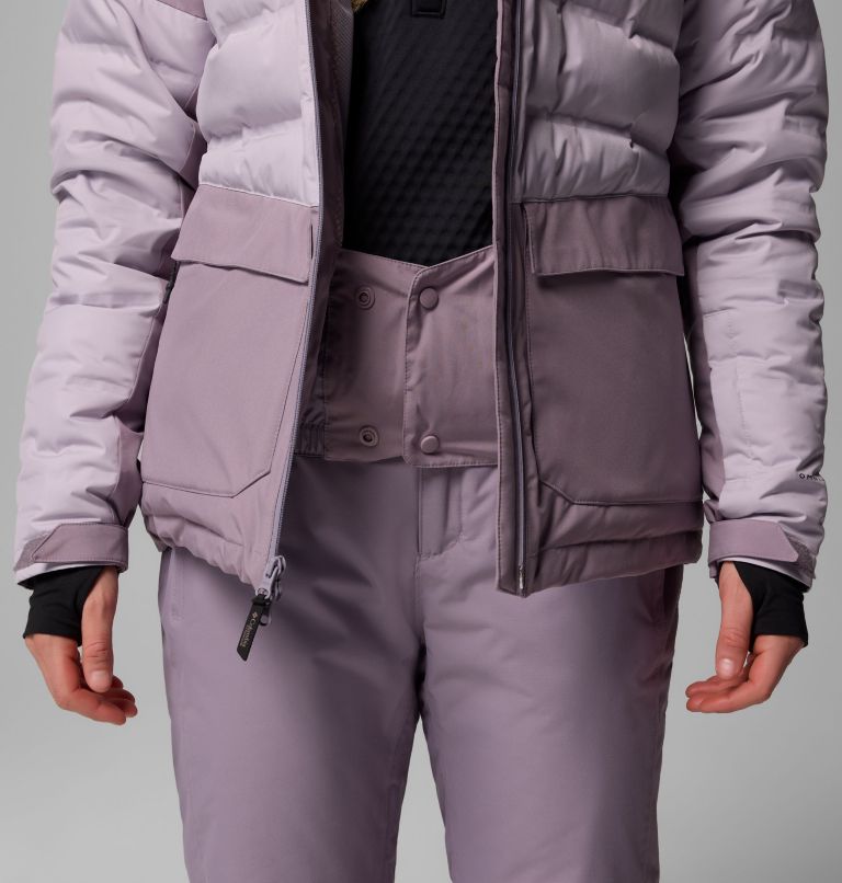 Women's Glacier Ridge Down Jacket, Color: Shale Purple, Lavender Pearl, image 7