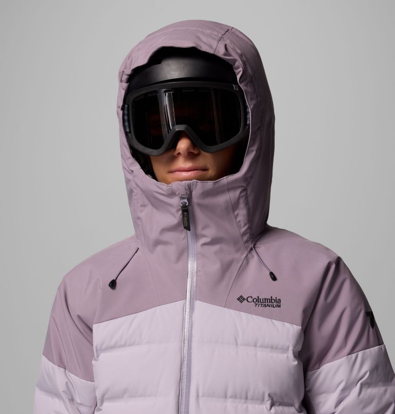 Women's Glacier Ridge Down Jacket, Color: Shale Purple, Lavender Pearl, image 8