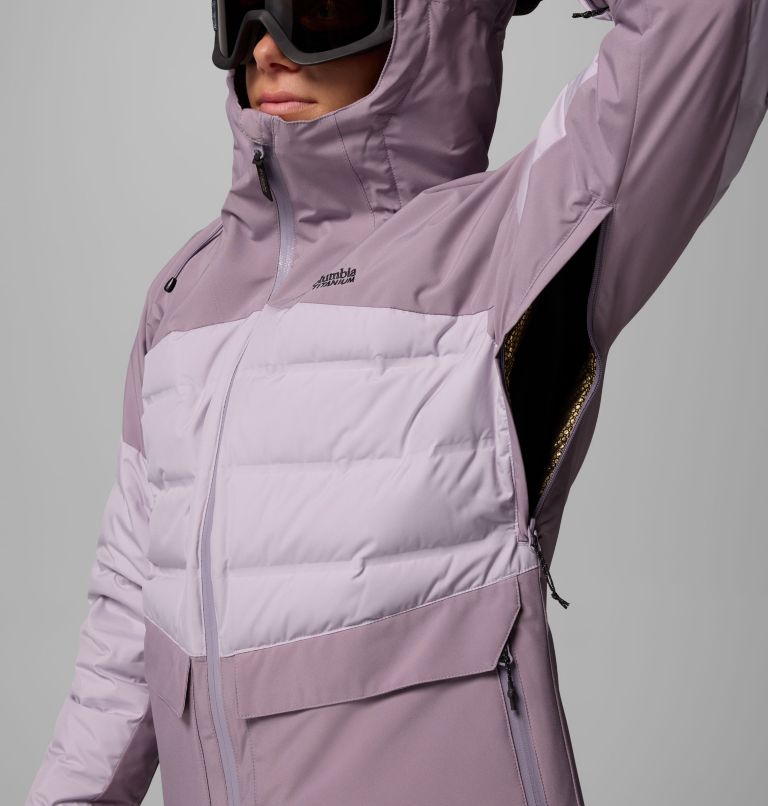 Women's Glacier Ridge Down Jacket, Color: Shale Purple, Lavender Pearl, image 9
