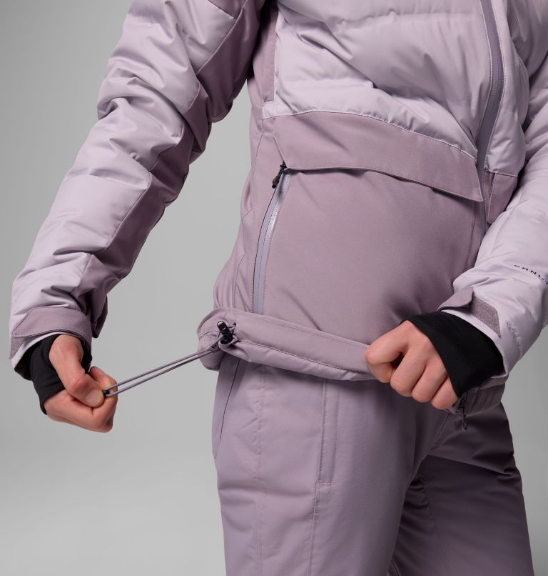 Women's Glacier Ridge Down Jacket, Color: Shale Purple, Lavender Pearl, image 11