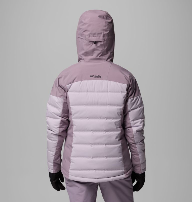 Women's Glacier Ridge Down Jacket, Color: Shale Purple, Lavender Pearl, image 3
