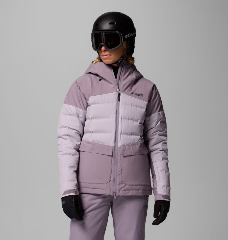 Women's Glacier Ridge Down Jacket, Color: Shale Purple, Lavender Pearl, image 1