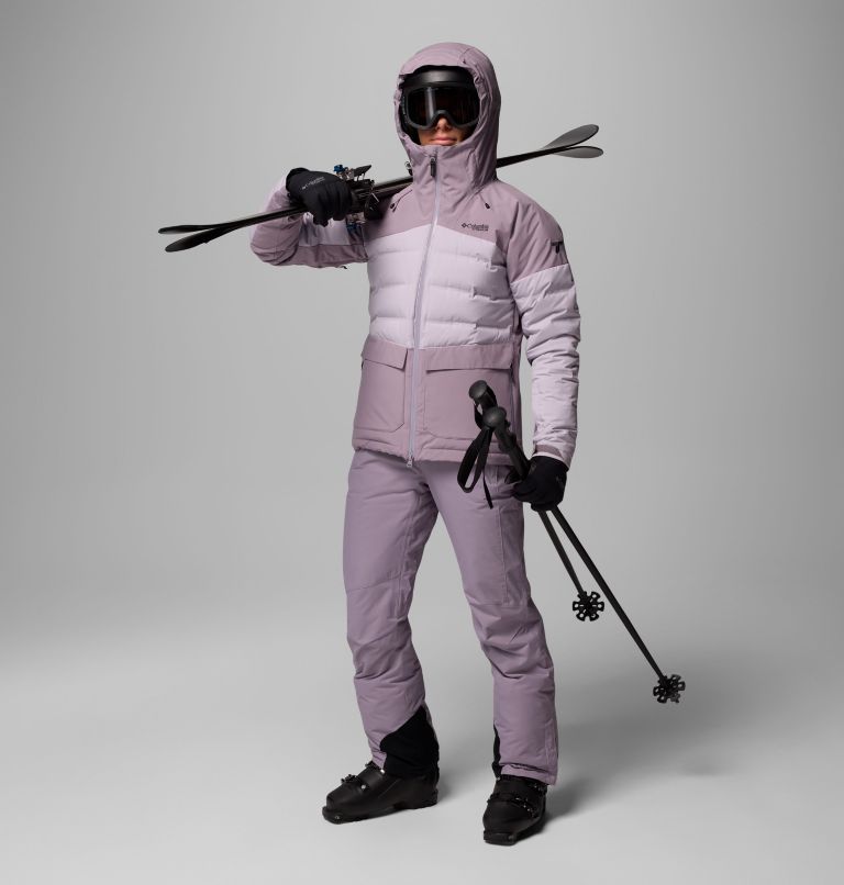 Women's Glacier Ridge Down Jacket, Color: Shale Purple, Lavender Pearl, image 2