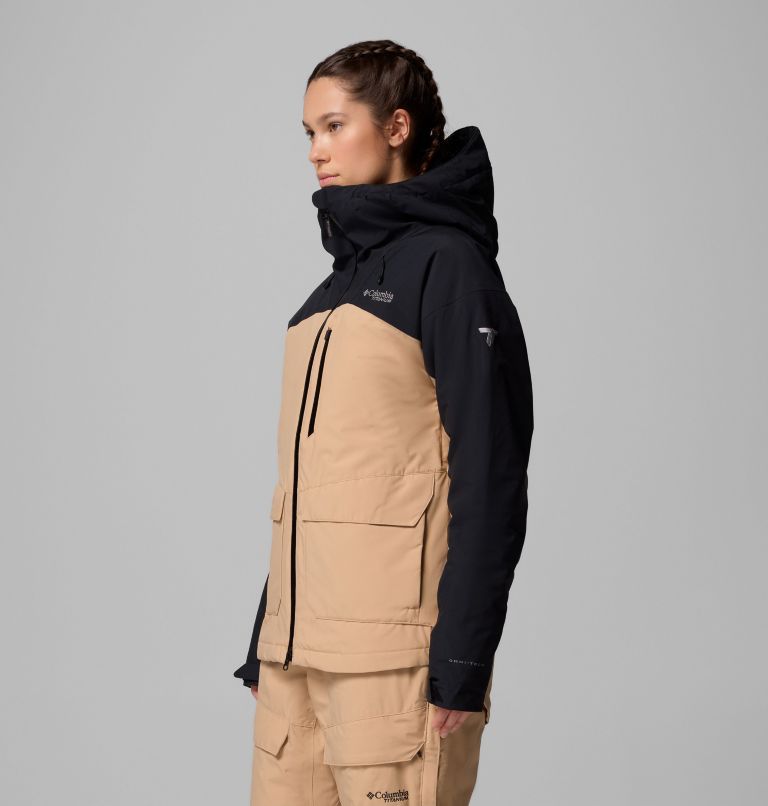 Highland Summit III isolierte wasserdichte Ski Jacke für Frauen, Color: Canoe, Black, image 4