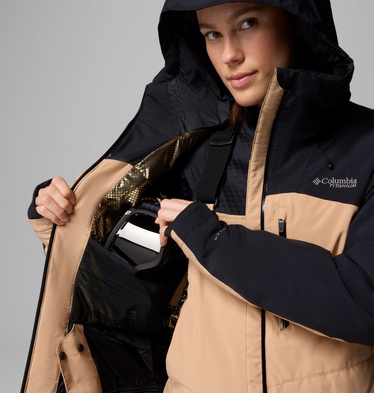 Highland Summit III isolierte wasserdichte Ski Jacke für Frauen, Color: Canoe, Black, image 5