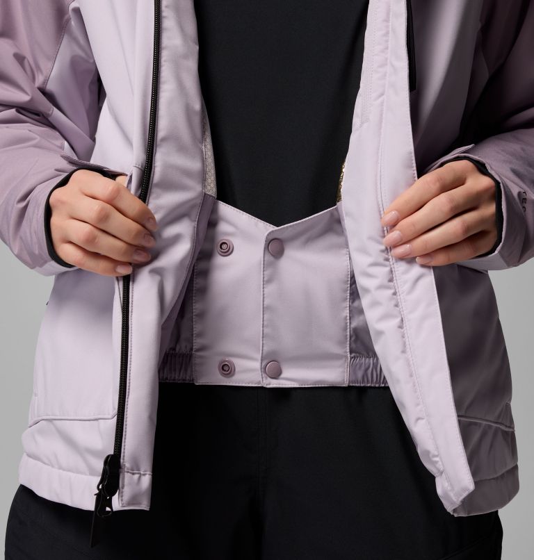 Women's Highland Summit III Insulated Waterproof Ski Jacket, Color: Lavender Pearl, Shale Purple, image 7