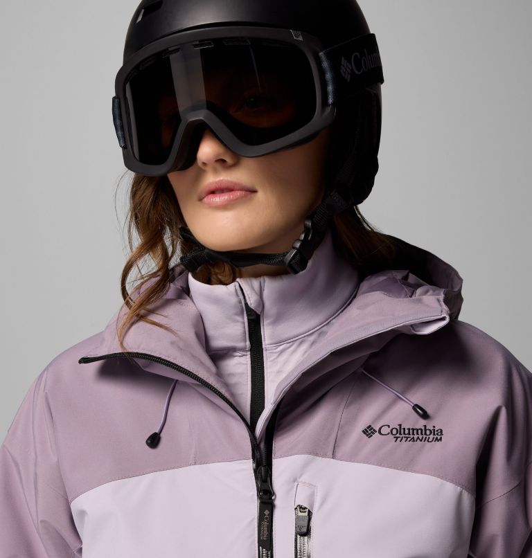 Women's Highland Summit III Insulated Waterproof Ski Jacket, Color: Lavender Pearl, Shale Purple, image 8